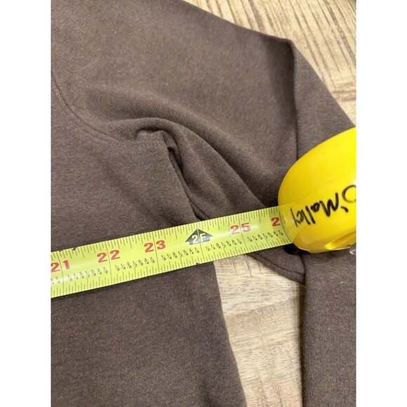 Lands' End Brown Turtleneck Long Sleeve Shirt Women’s XL 100% Cotton - Picture 7 of 9